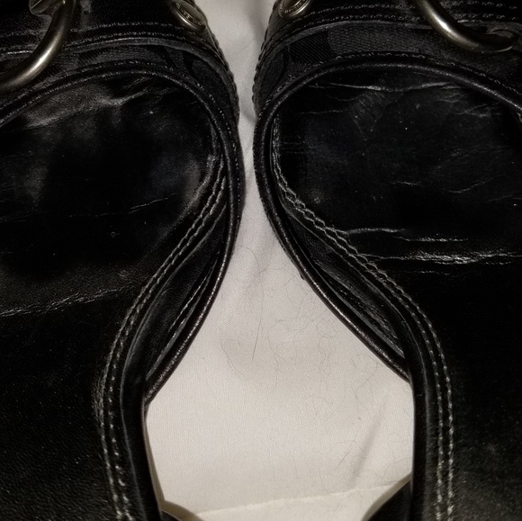 Coach Fabric D'Orsay Kitten Heels - Picture 6 of 7